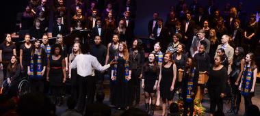 The Gospel Choir performing at Susquehanna's 2014 Winter Convocation honoring the legacy of the R...